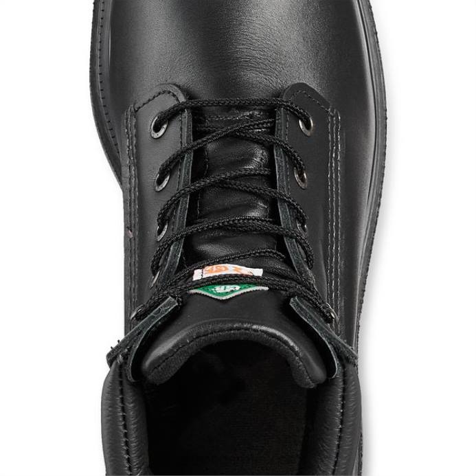 црн DHPH90 Red Wing Ворк - стиле 2499 макбонд мушке 12-инчне водоотпорне сигурносне чизме на навлачење