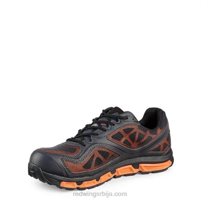 црно/наранџасто DHPH136 Red Wing ворк - стиле 8336 цоолтецх атхлетицс мушке атлетске радне ципеле са меким прстима