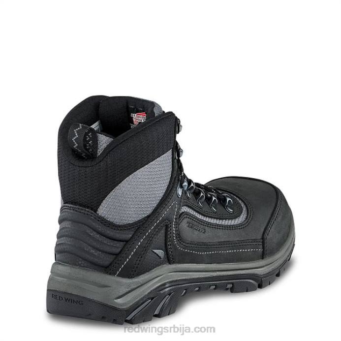 црно/сиво DHPH153 Red Wing ворк - стиле 3554 брнр кп женске водоотпорне чизме од 8 инча са безбедним прстима