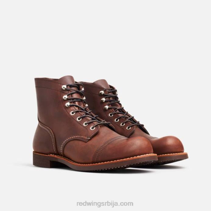 ћилибар DHPH168 Red Wing Херитаге - стиле 8083 ирон рангер мушке чизме од 6 инча од мазге коже
