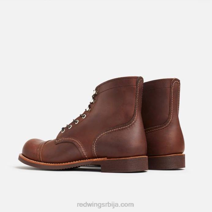 ћилибар DHPH168 Red Wing Херитаге - стиле 8083 ирон рангер мушке чизме од 6 инча од мазге коже