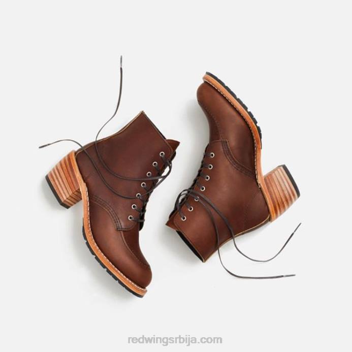ћилибар DHPH182 Red Wing Херитаге - стиле 3403 цлара женске чизме са потпетицом од ацампо коже