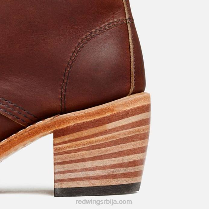 ћилибар DHPH182 Red Wing Херитаге - стиле 3403 цлара женске чизме са потпетицом од ацампо коже