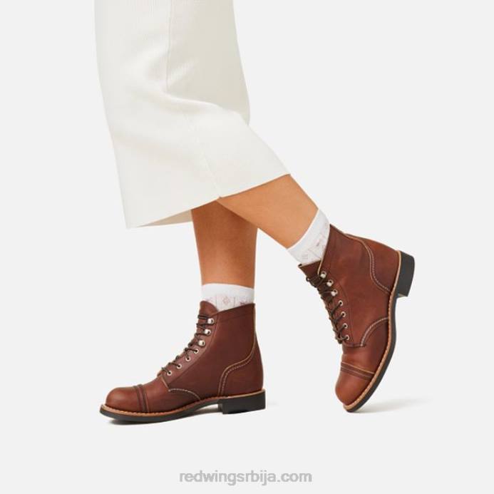 ћилибар DHPH184 Red Wing Херитаге - стиле 3366 ирон рангер женска кратка чизма од граничне коже
